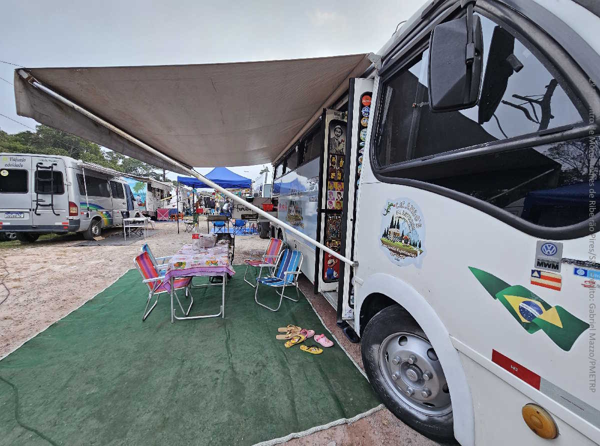2º Encontro de Motorhomes de Ribeirão Pires/SP - crédito: Gabriel Mazzo/PMETRP